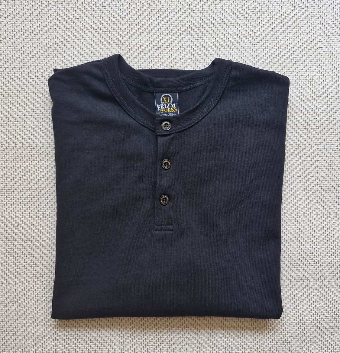 프리즘웍스 헨리넥 반팔티 블랙 XL  상품이미지7