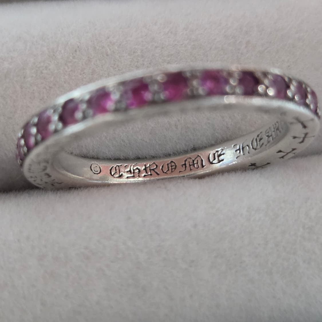 크롬하츠 TFL링 핑크사파이어 풀파베 US6.5 상품이미지4