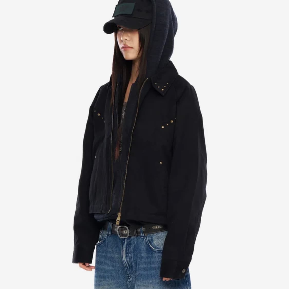 아캄(AAKAM) 블랙 코튼 자켓 1 size 상품이미지5