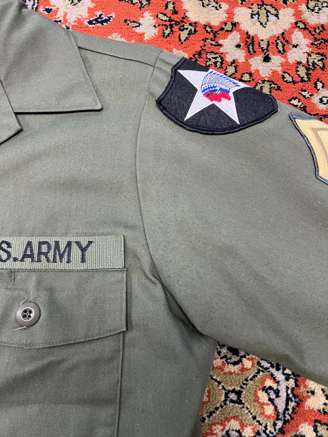 [15 1/2] 미군 OG-507 존레논 임진각 밀리터리 셔츠 상품이미지7