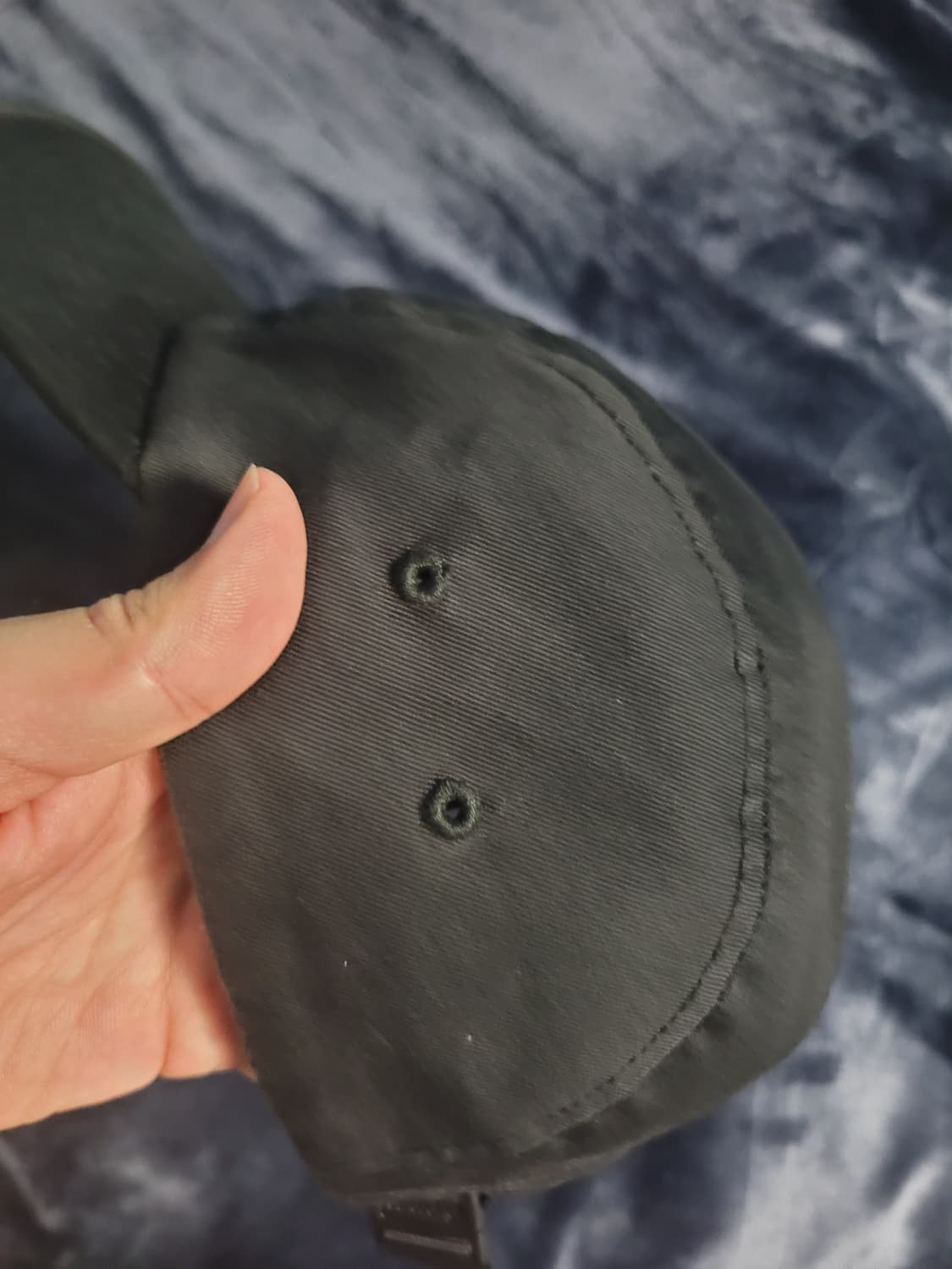 슈프림 워시드 치노 트윌 캠프캡 블랙 - 24SS 상품이미지4