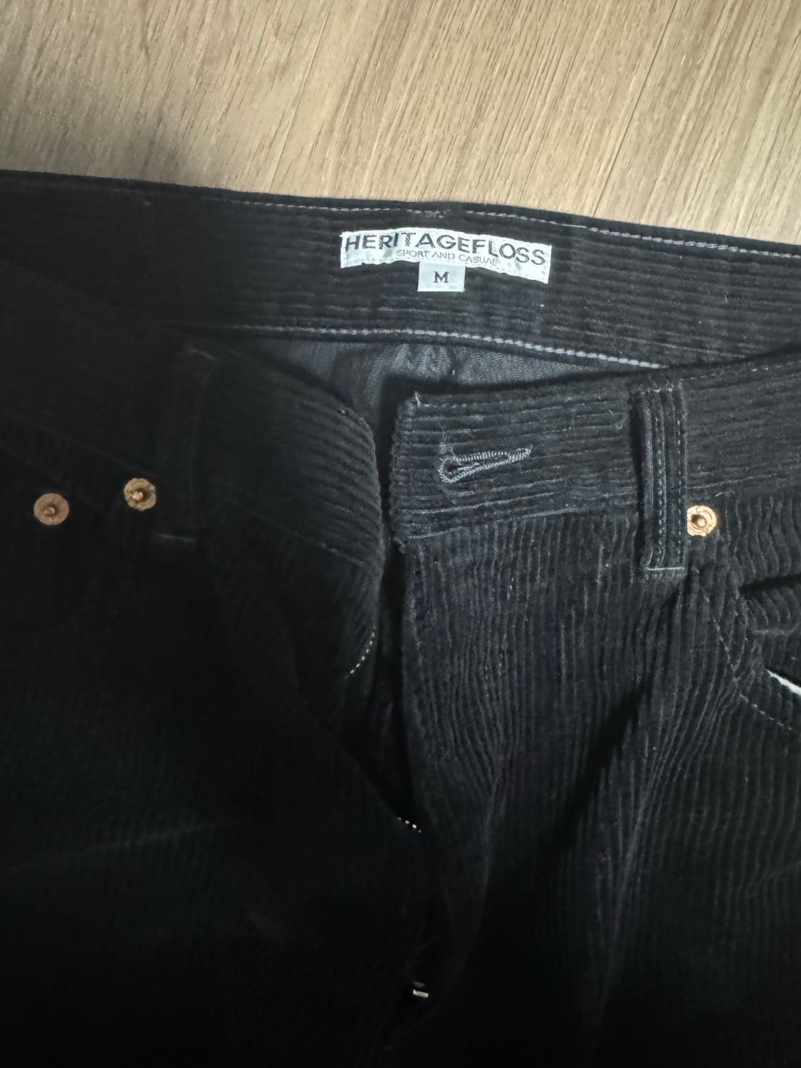 [M]헤리티지플로스 24fw 코듀로이팬츠 블랙 상품이미지2