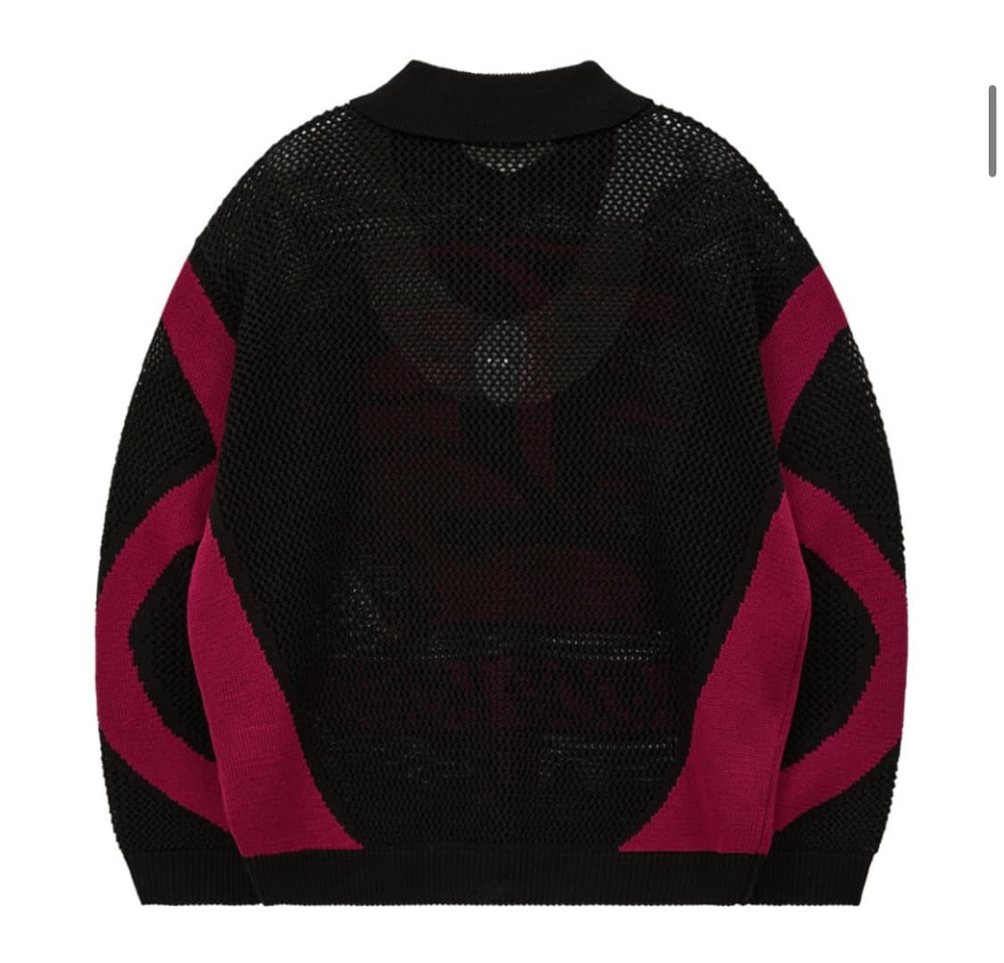 후드후드 H카라 스카시 니트 블랙 상품이미지3