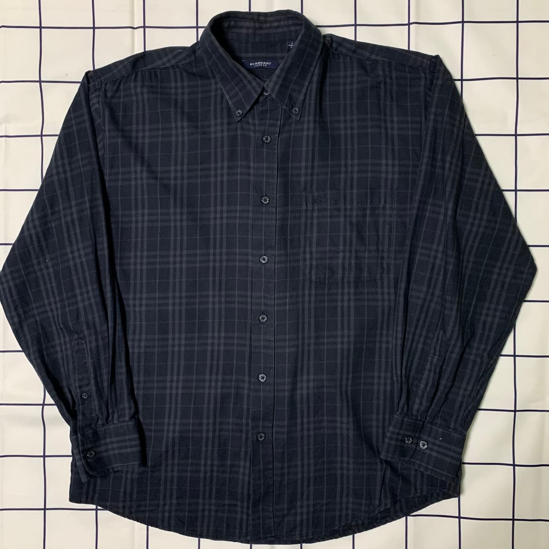 버버리 신형 블랙 노바체크 셔츠(정품) 상품이미지1