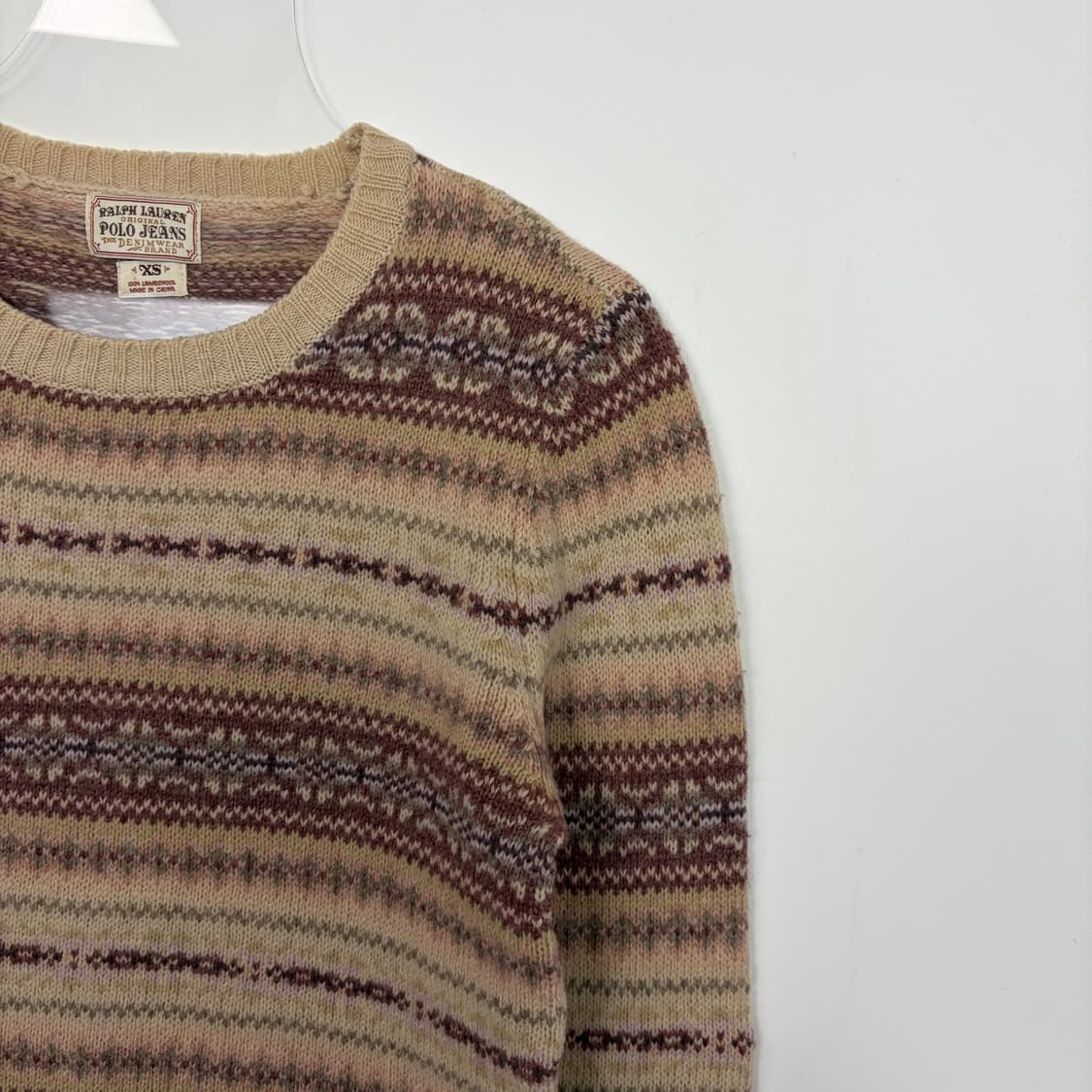 폴로 랄프로렌 노르딕 패턴 니트 티셔츠 상품이미지3