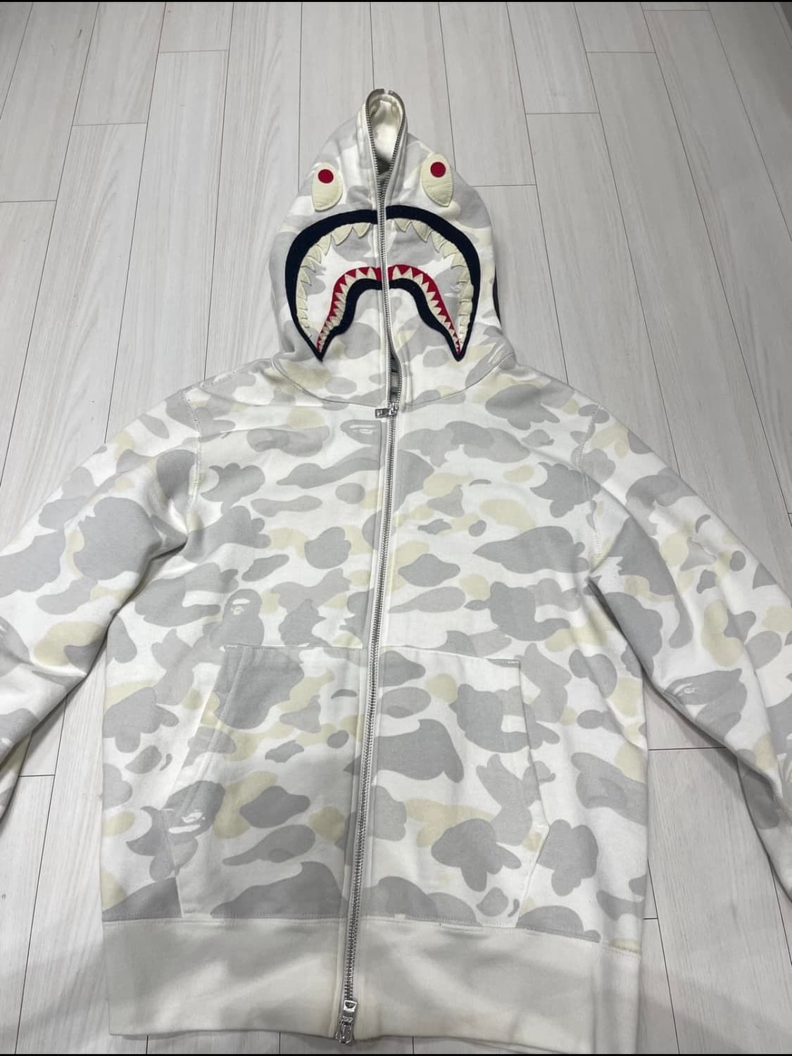 베이프 백계 야광 후드집업 M 상품이미지1