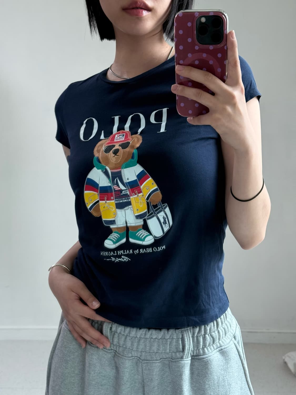 폴로 베어 네이비 반팔티 상품이미지3