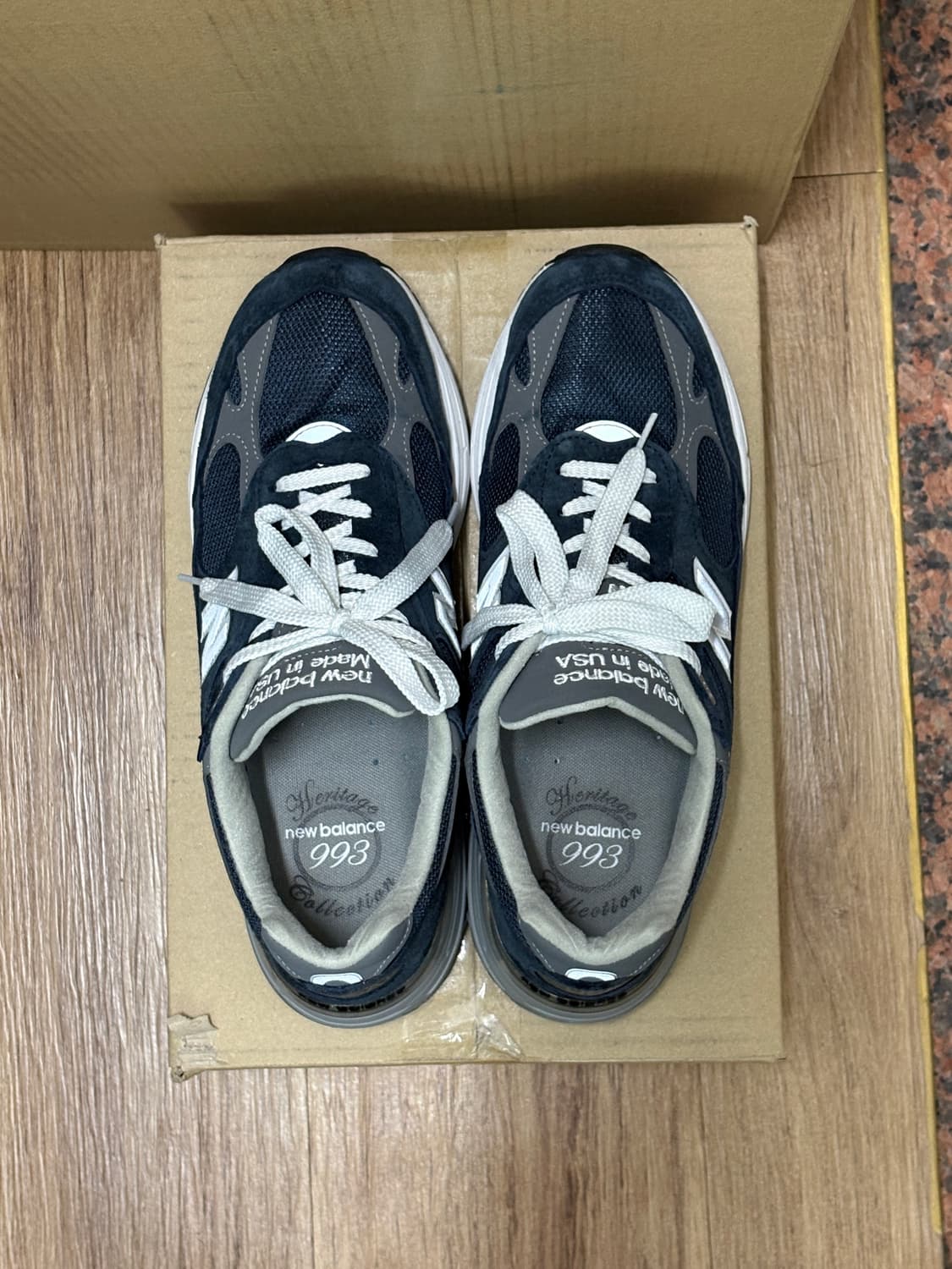 280) 뉴발란스 993 메이드 인 USA 네이비 - D 스탠다드 상품이미지2