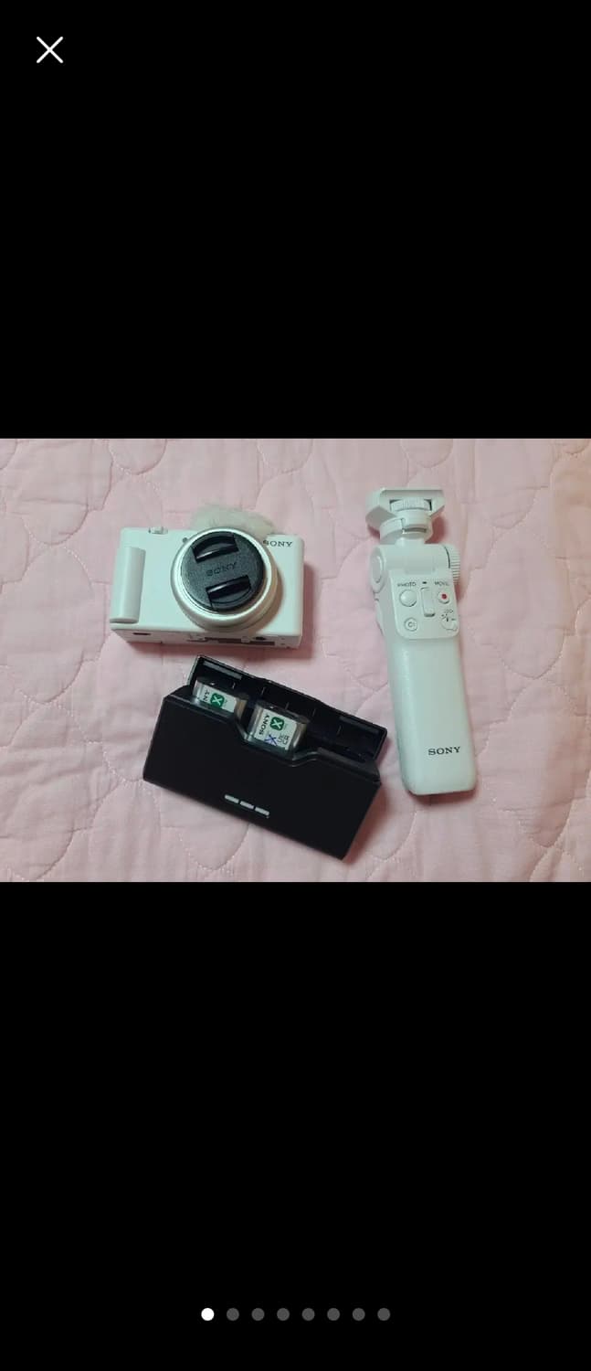 유튜버 크레이터 필수 카메라 소니 ZV-1F+슈팅그립+배터리3(충전기포함 상품이미지1