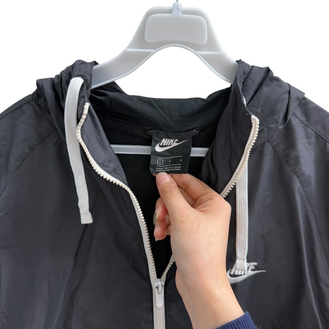 [L] 나이키 블랙 바람막이 상품이미지5