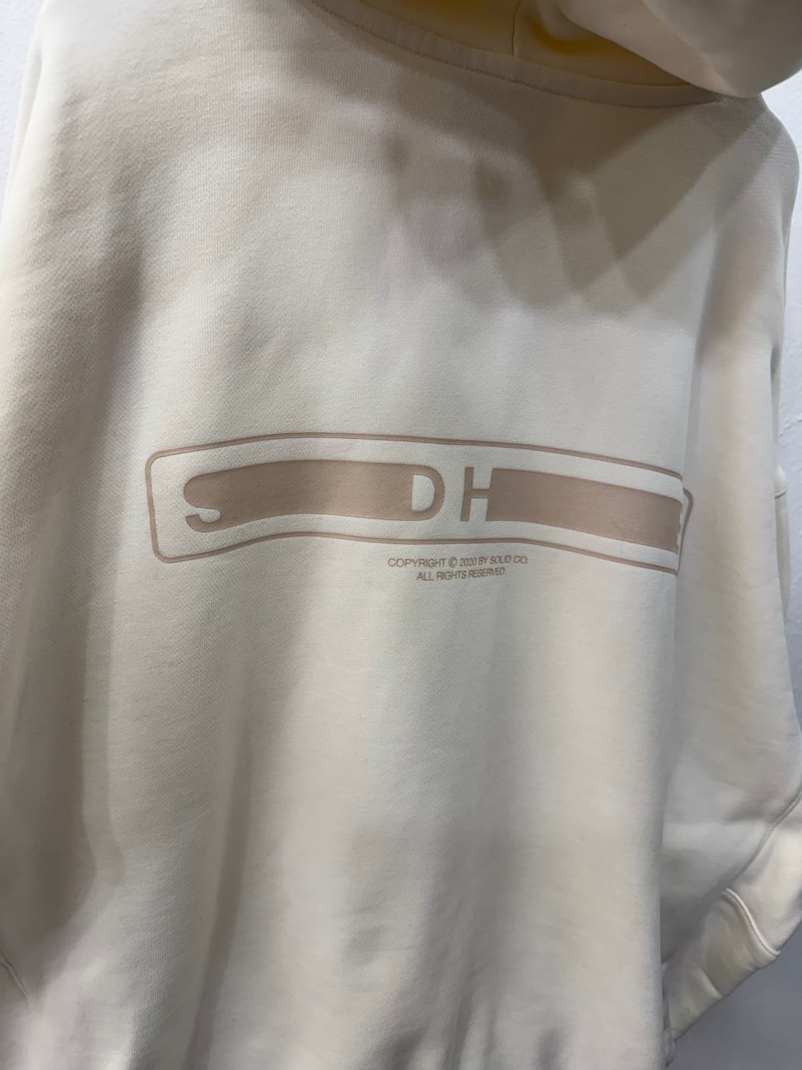정품) 솔리드옴므 백로고 후드티 48 상품이미지6