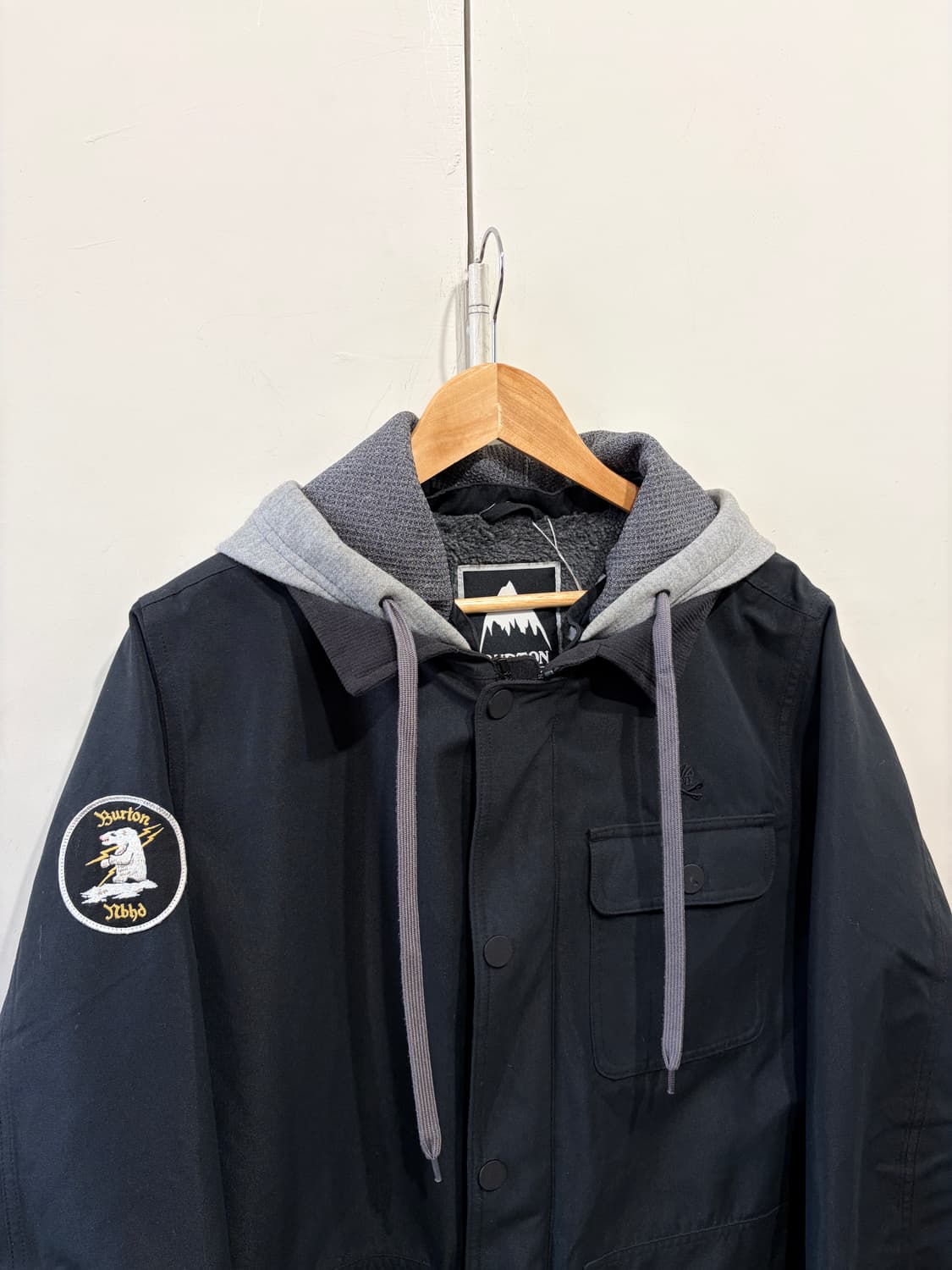 네이버후드 x 버튼 후드 워크 자켓 상품이미지2