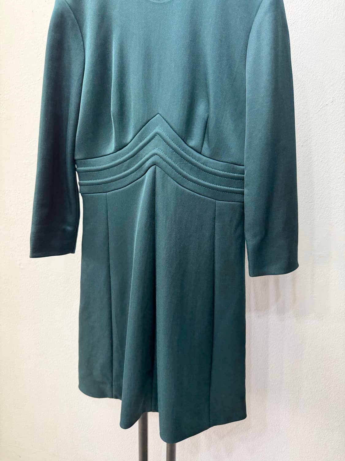 정품) 산드로 다크 그린 긴팔 원피스 2 상품이미지3