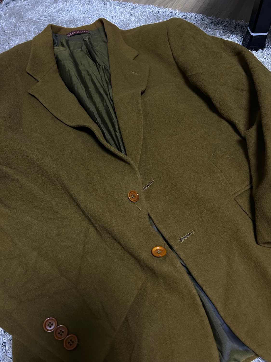 이태리제 캐시미어혼방 블레이저 사이즈 105~110 상품이미지2