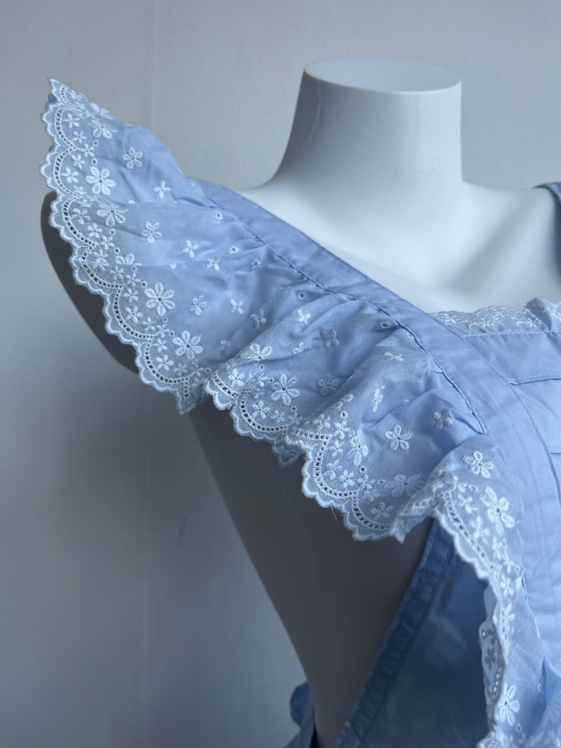 센슈카이 스카이 프릴 포켓 앞치마 상품이미지3