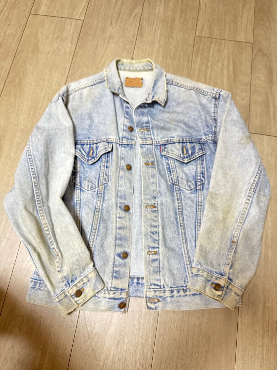 빈티지 리바이스 청자켓 M~L입는분 추천 상품이미지1