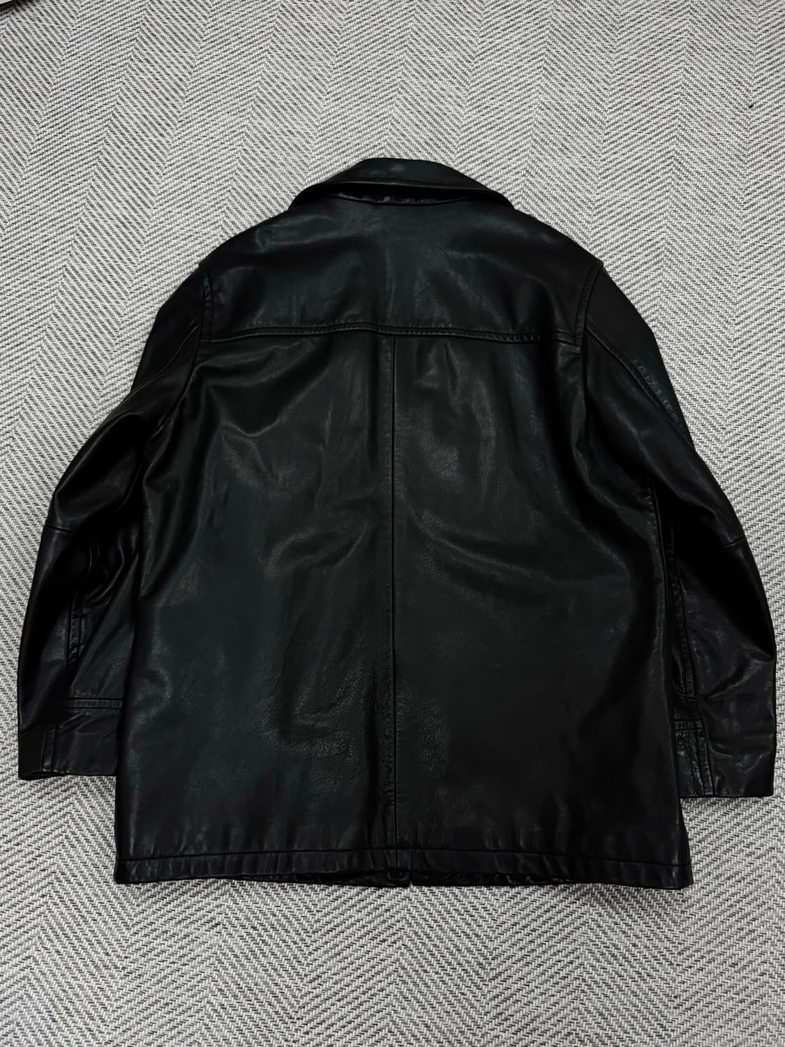 올드 갭 레더 카코트 블랙 L 상품이미지3