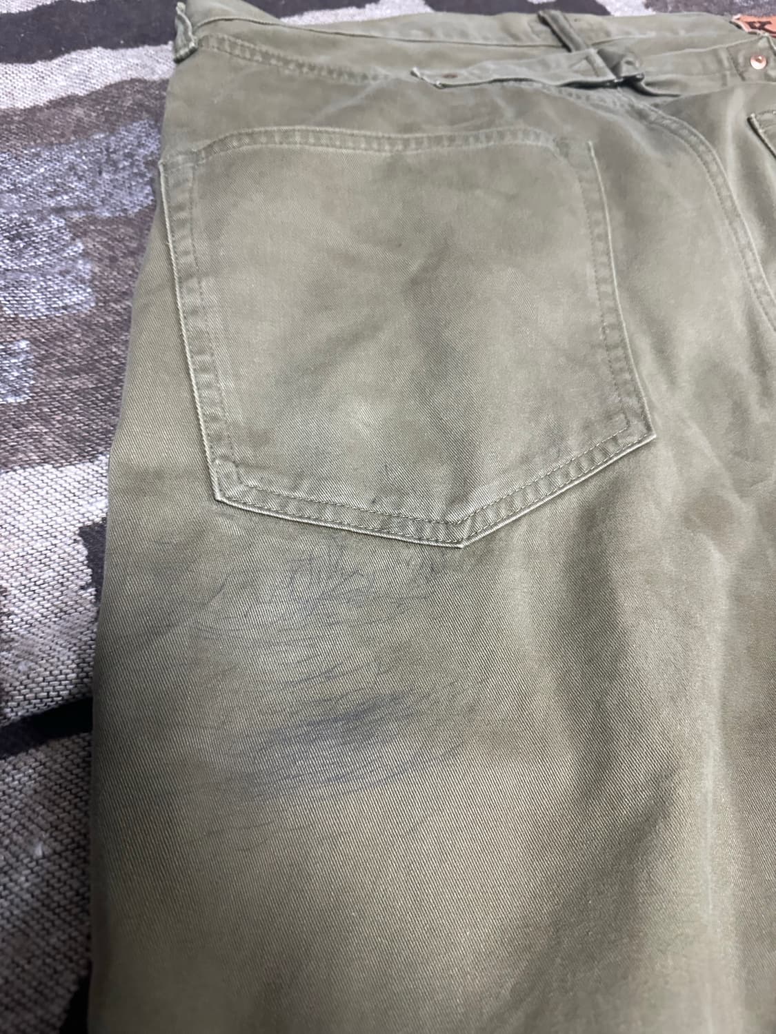 캐피탈 본 카키 팬츠 38 상품이미지5