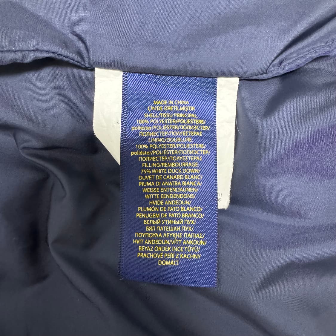 폴로 랄프로렌 패딩 조끼 네이비 M 상품이미지7