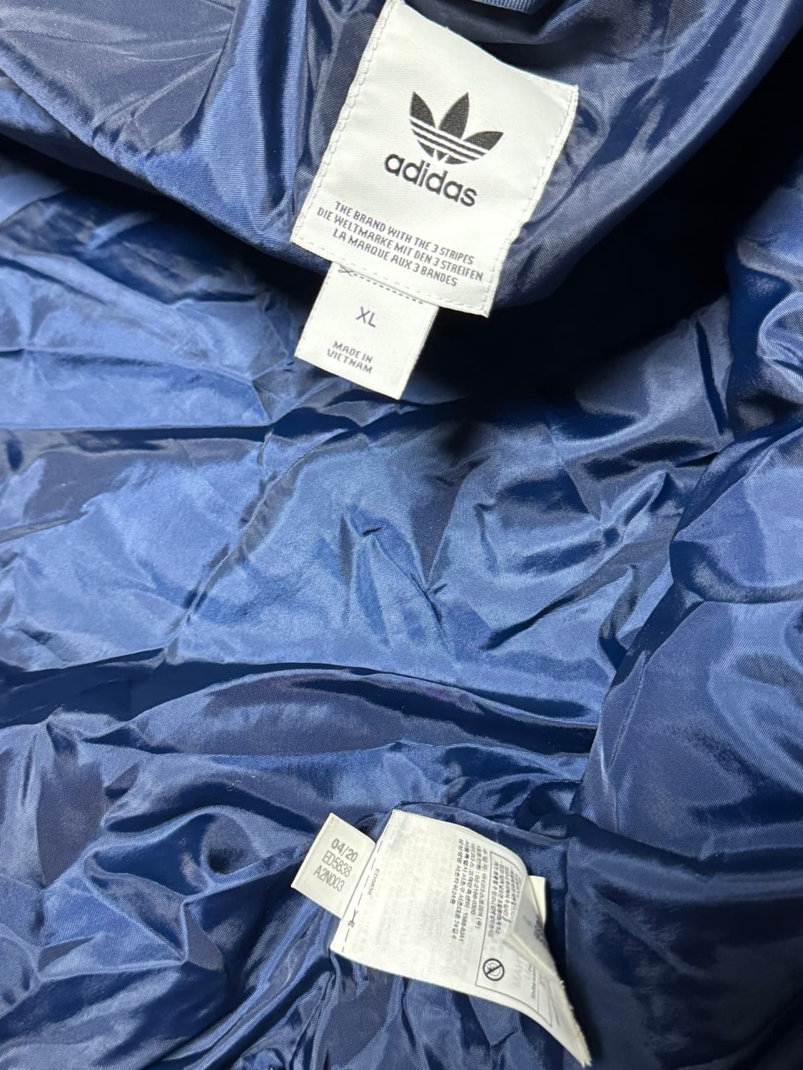 아디다스 사이드라인 딥네이비 y2k 패딩 자켓 상품이미지6