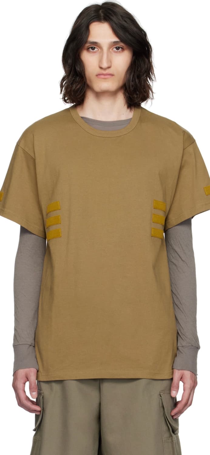 [L] bryan jimenez brown crewneck t shirt 상품이미지3