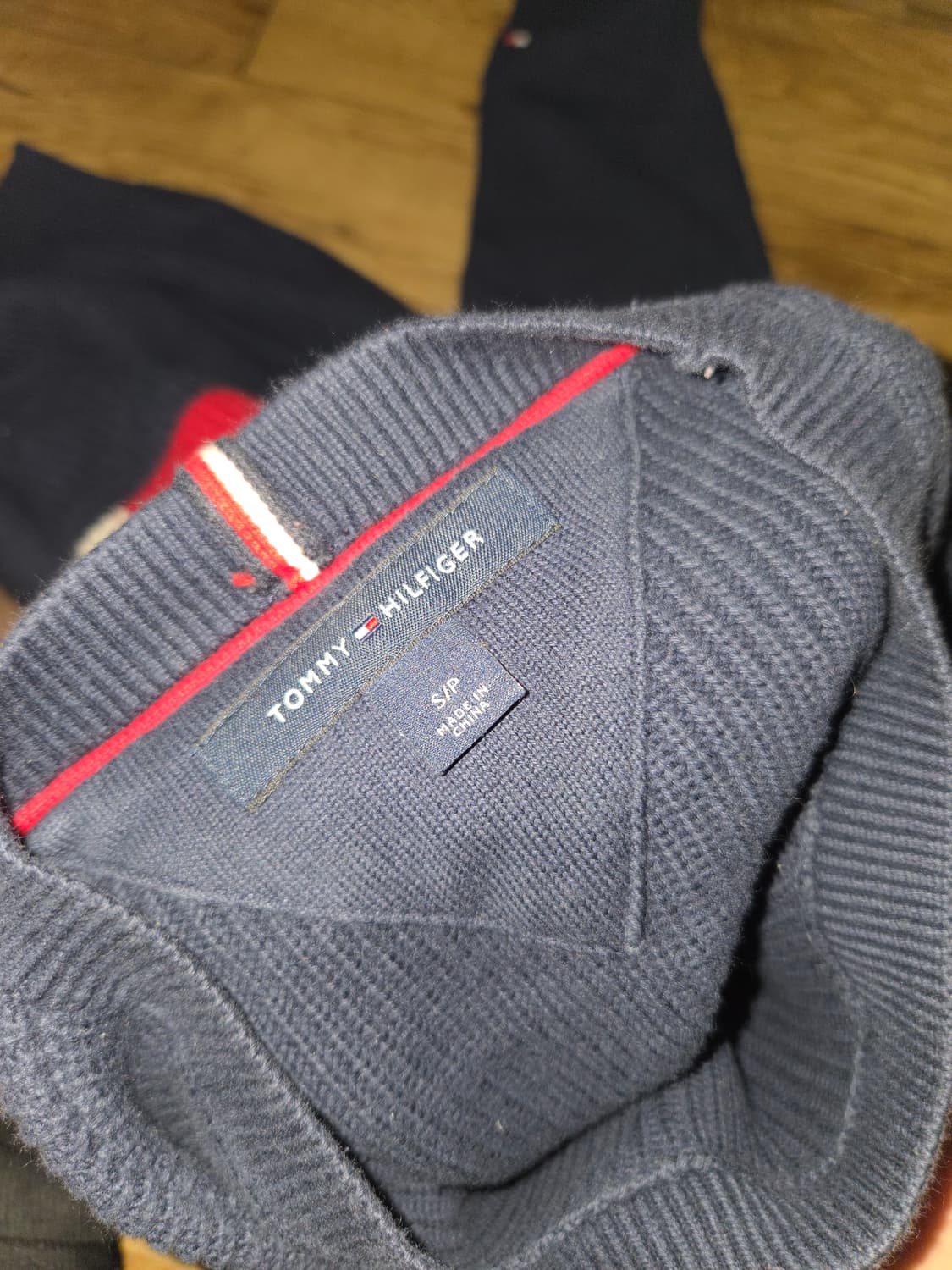 [정품]타미힐피거 빅로고 와플 니트 상품이미지3