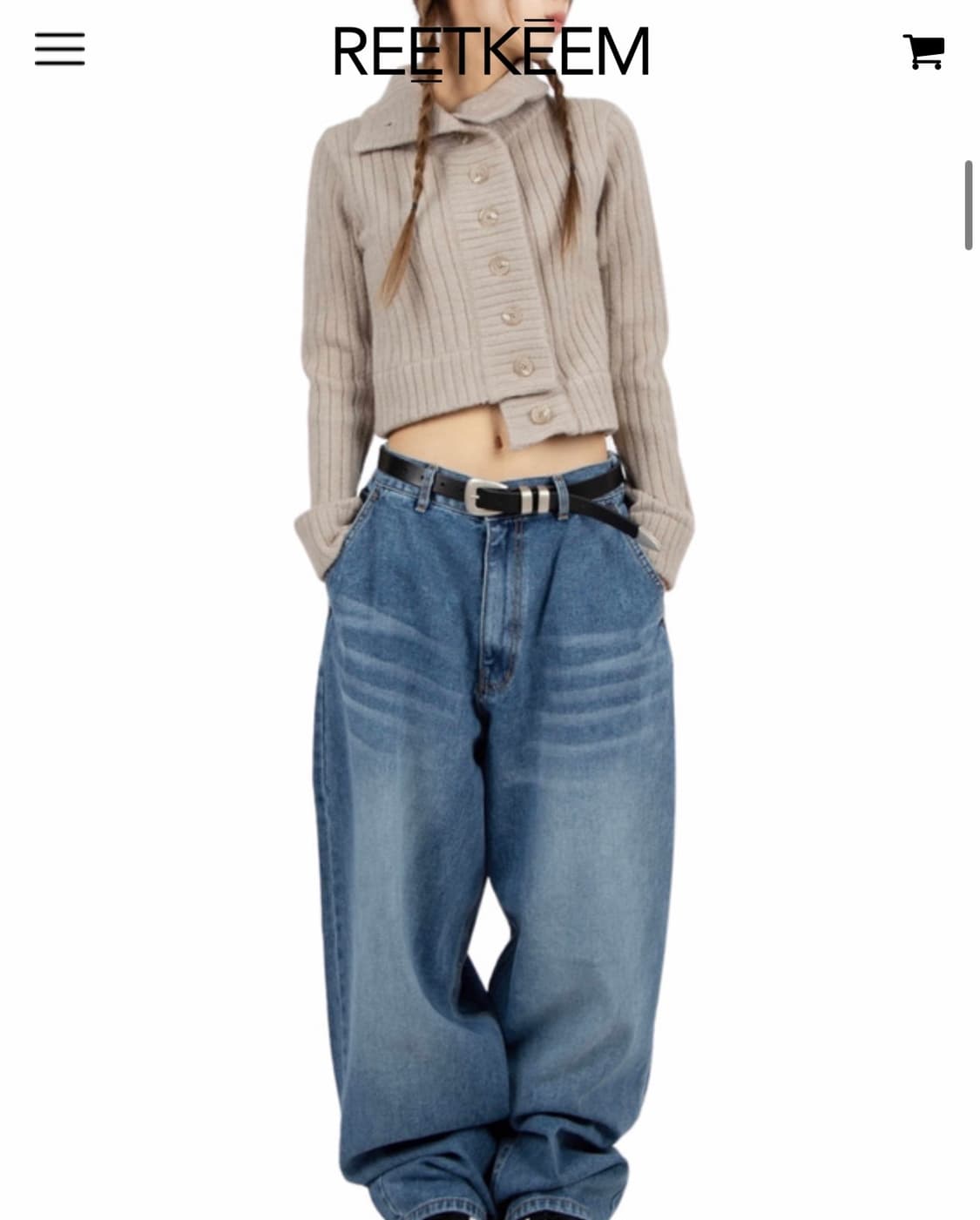 릿킴 old school jeans L 상품이미지5