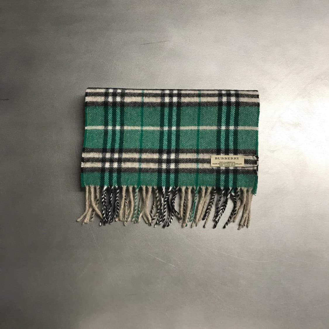 버버리 정품 램스울 머플러 그린 상품이미지2