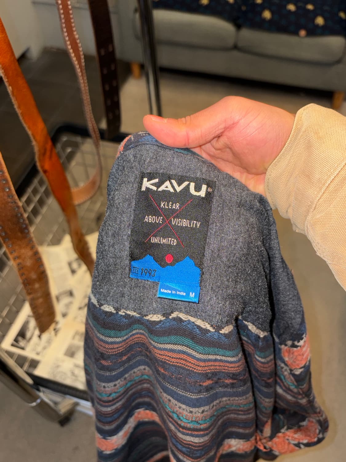 Kavu aztec pattern cotton hood zip-up 상품이미지10