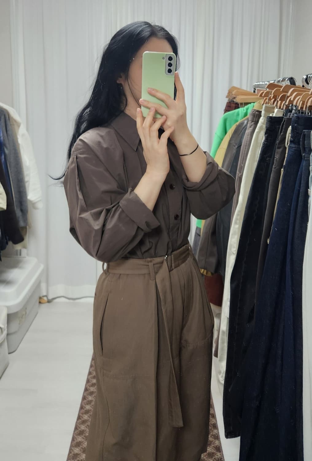 르메르 플리티드 블라우스 XS 판매합니다. 상품이미지5