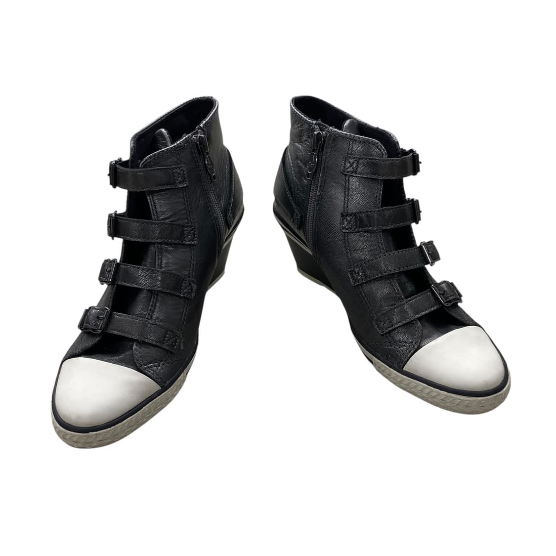 ash buckle wedge heel boots  상품이미지3