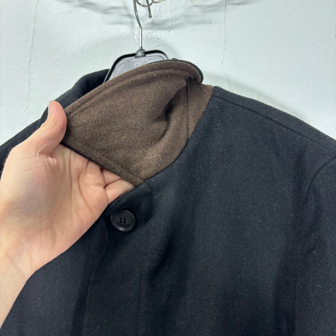 S 비바스튜디오 블랙 하프 발마칸코트 상품이미지3