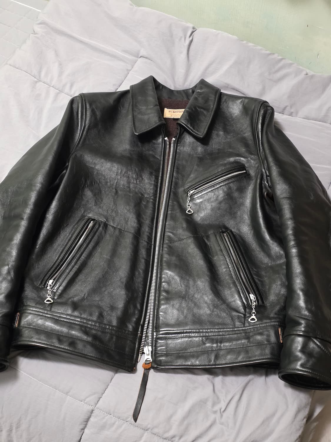 리얼시몬스 중홀랜드 멀홀랜드 말가죽 레더 자켓 상품이미지1