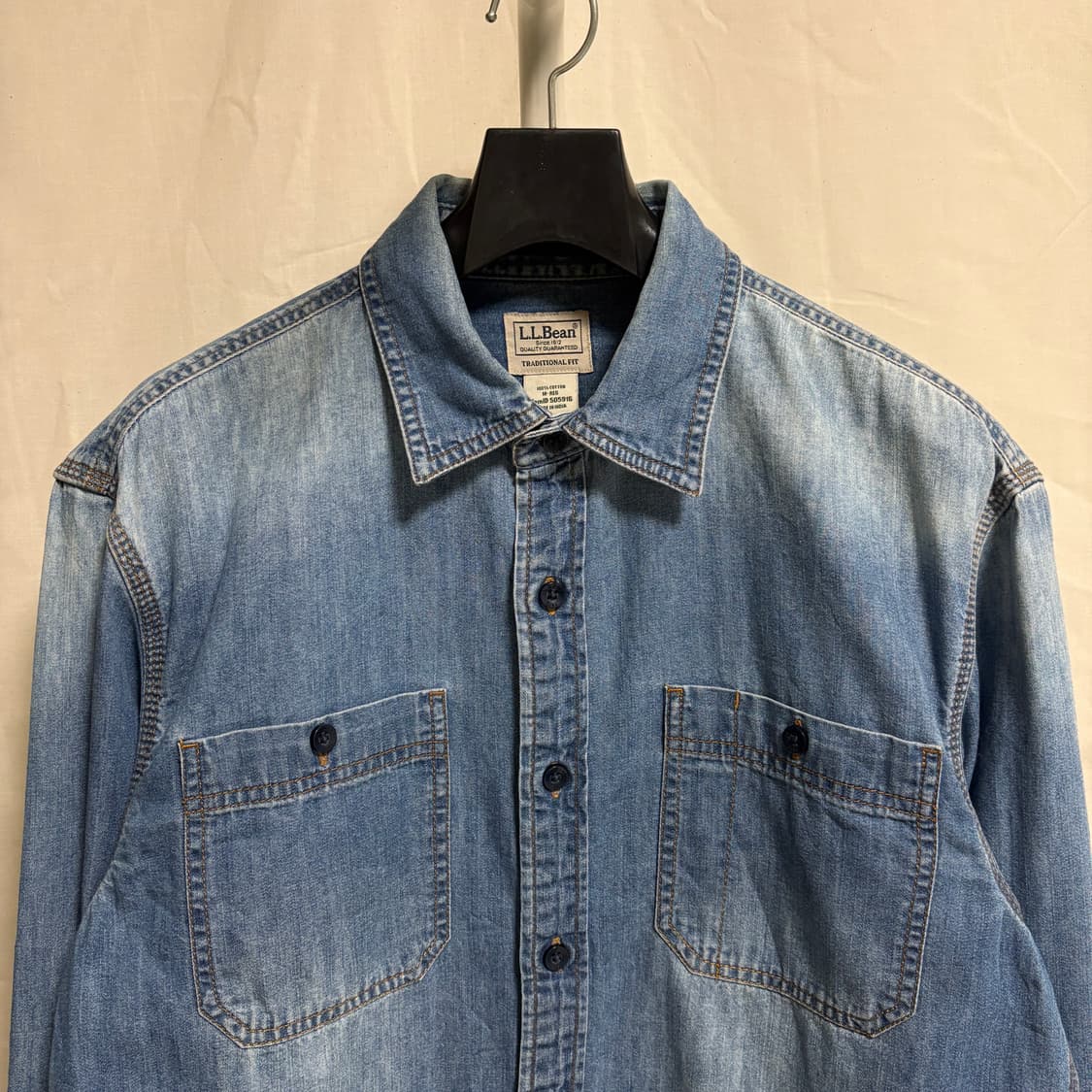 엘엘빈 워크 데님 셔츠 / 중청, M 상품이미지2