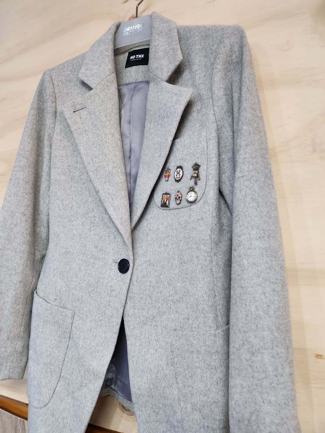 109) NO THX 캐시미어블랜드 울자켓 상품이미지4