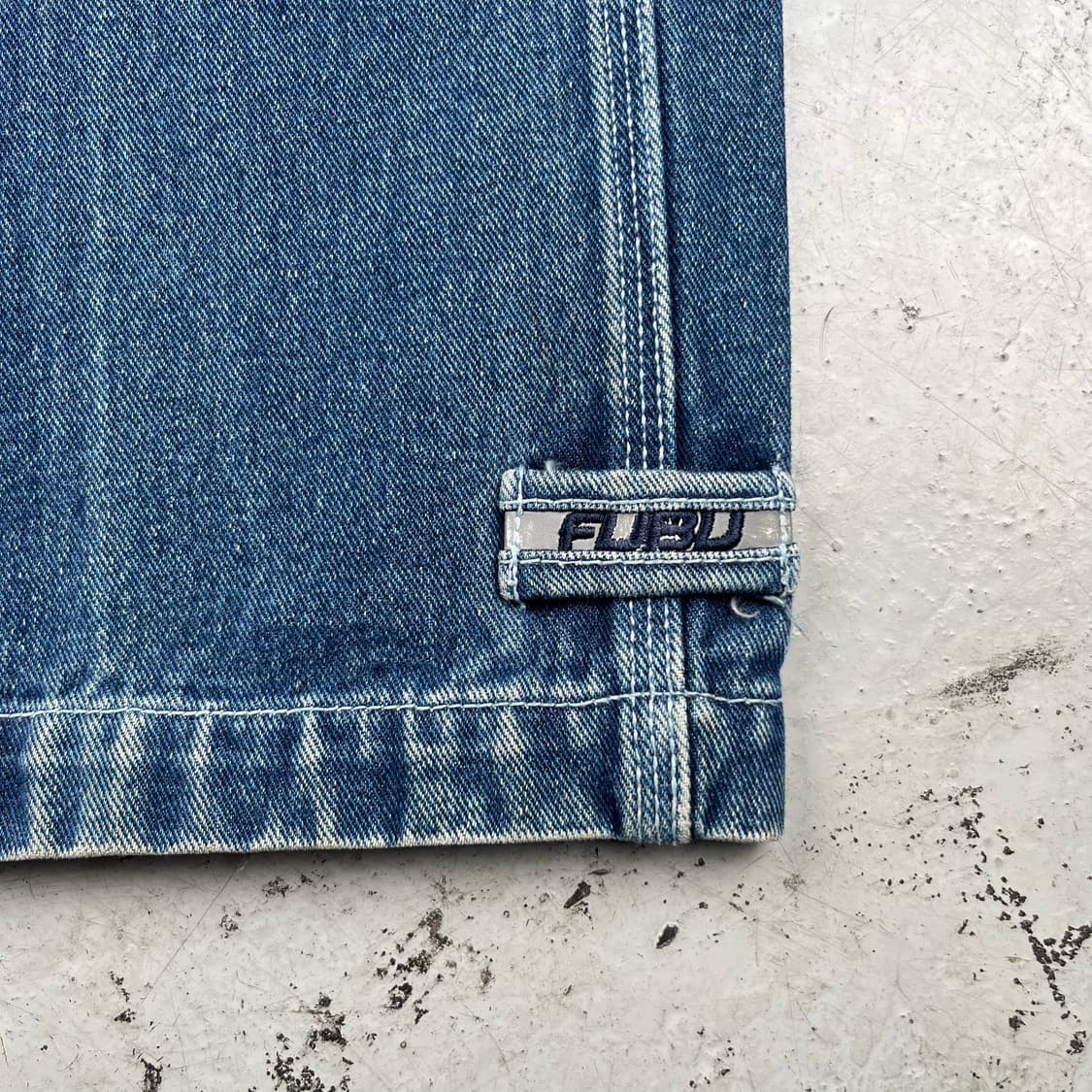 빈티지 Fubu 더 콜렉션 써클로고 배기 카펜터 데님팬츠 상품이미지8