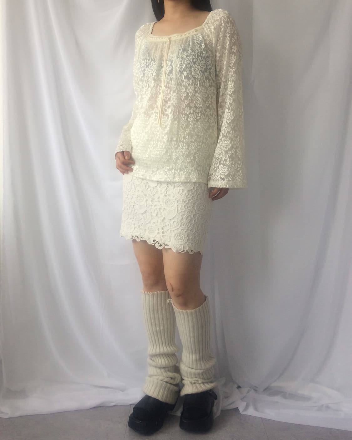 Lace 2way shoulder sleeve 상품이미지6