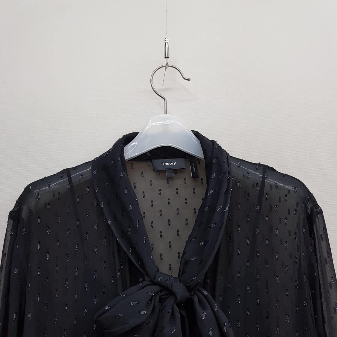 띠어리 메탈릭 실크 스카프 드레스 2사이즈 상품이미지3