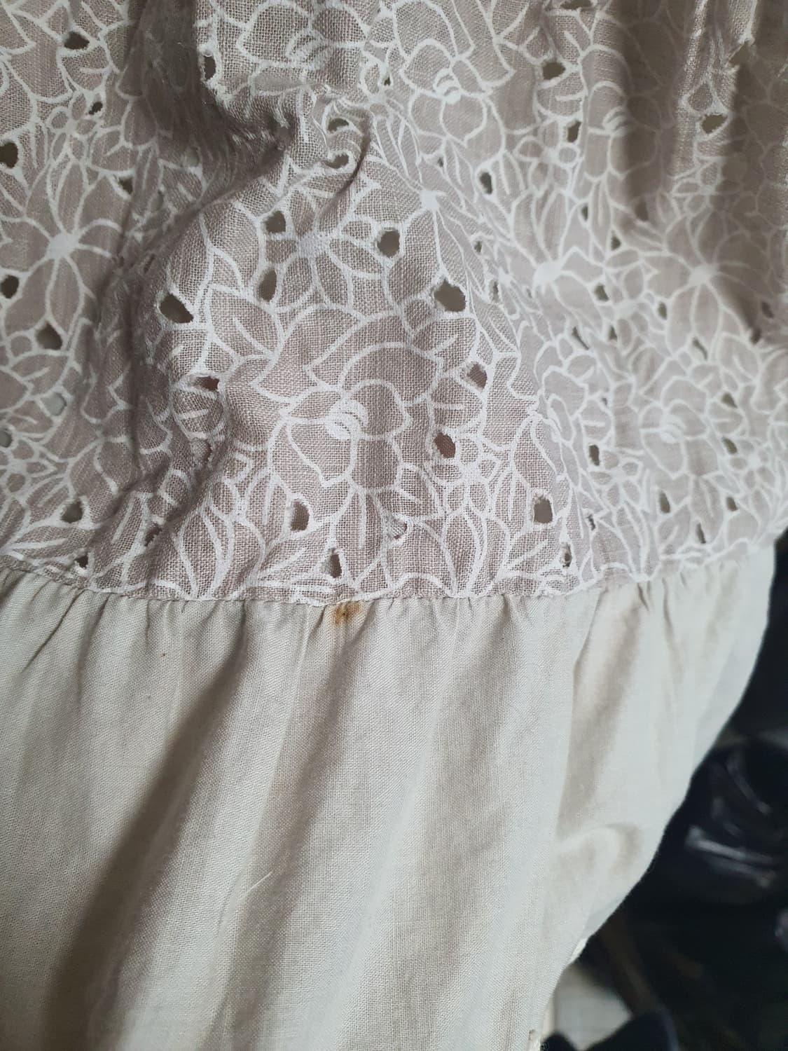 [빈티지] 모리걸 패치워크 레이스 캉캉 롱 스커트 리폼완 상품이미지3