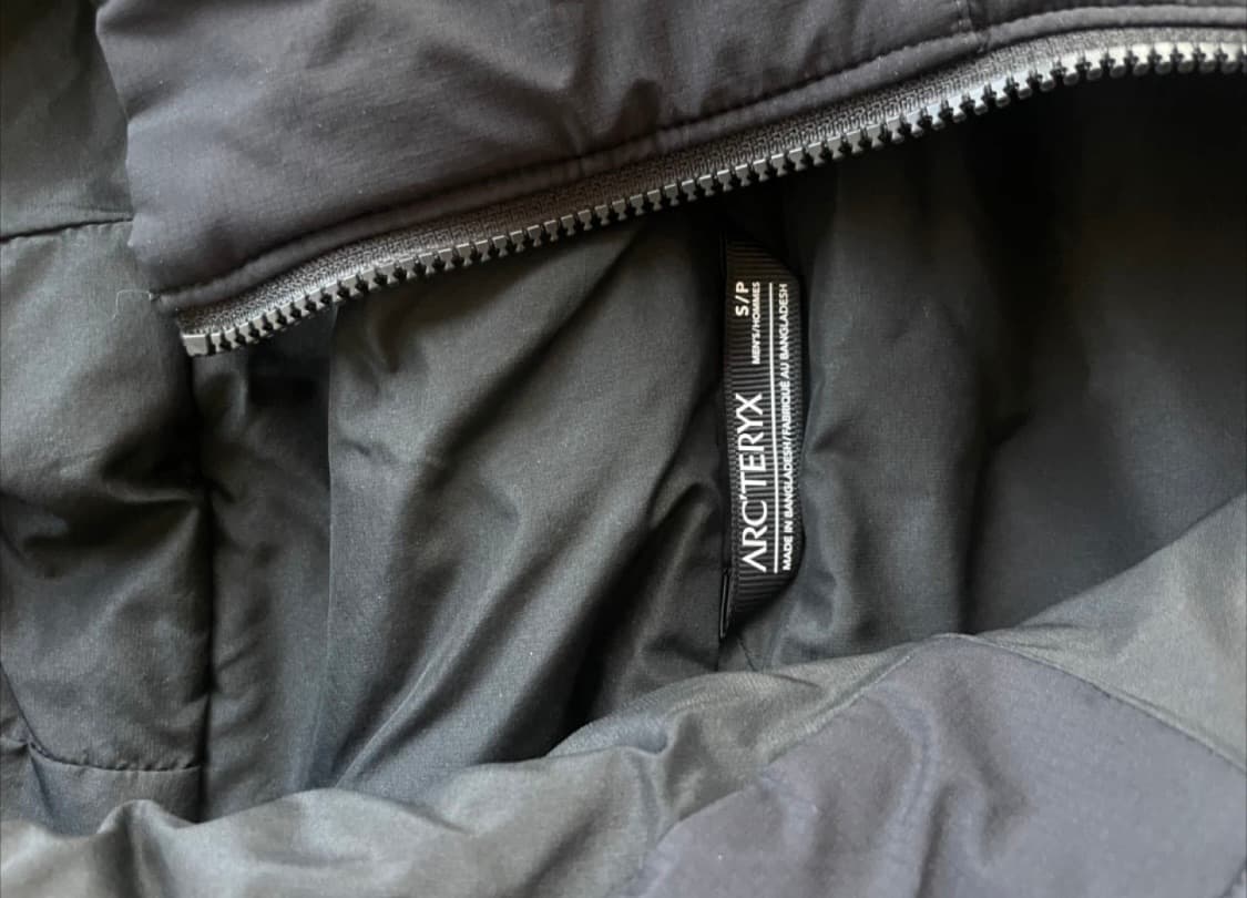 아크테릭스 아톰 후디 맨 s 블랙 구버전 새제품 상품이미지3