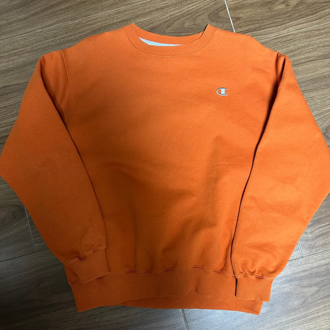 빈티지 챔피온 스웻셔츠 맨투맨 오렌지 라지 상품이미지1