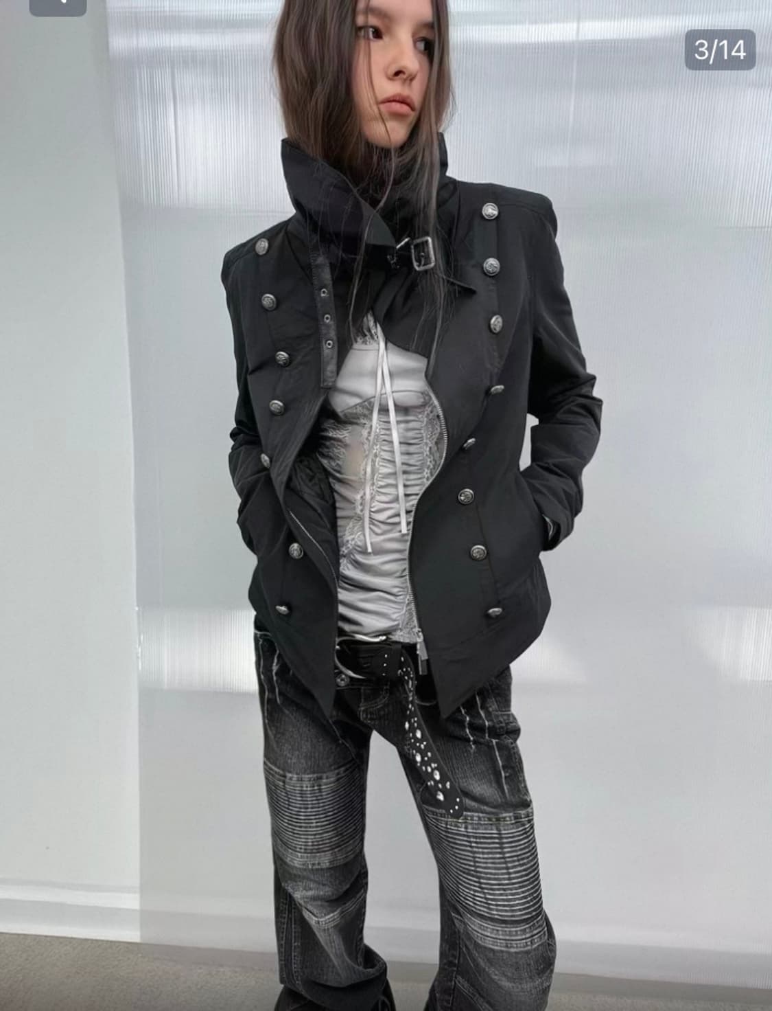 double punch 나플레옹 자켓 s size black 상품이미지1