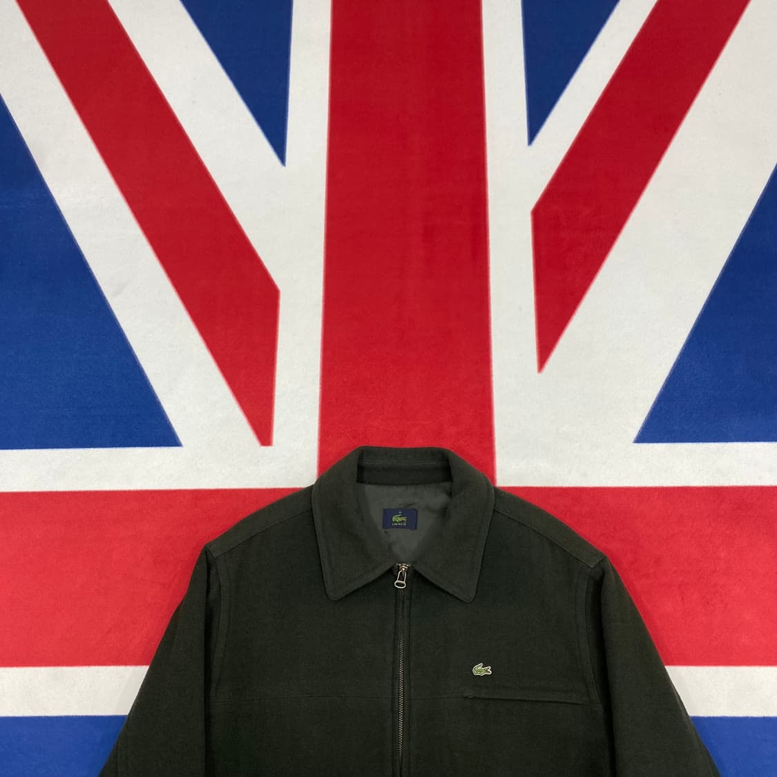 라코스테 모직 블루종 95 실측 100-105 상품이미지2