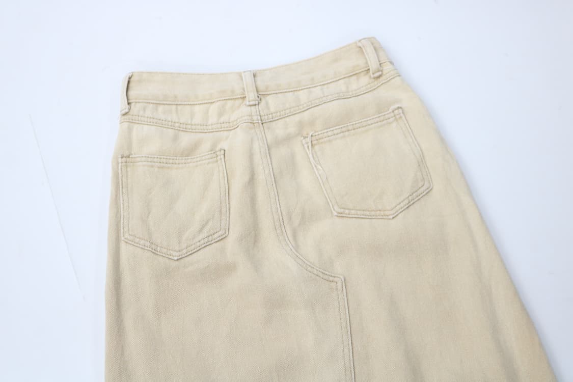 Dazy 데이지 빈티지 워싱 사이드 슬릿 데님 스커트 (S) 상품이미지7