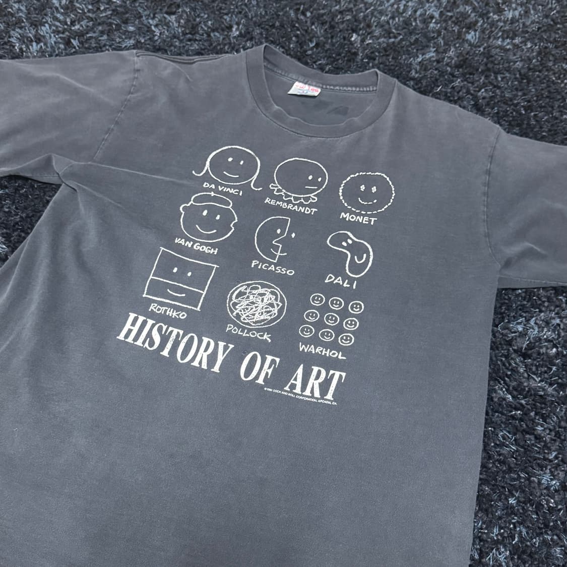 1991년도 HISTORY OF ART t-shirt 상품이미지2