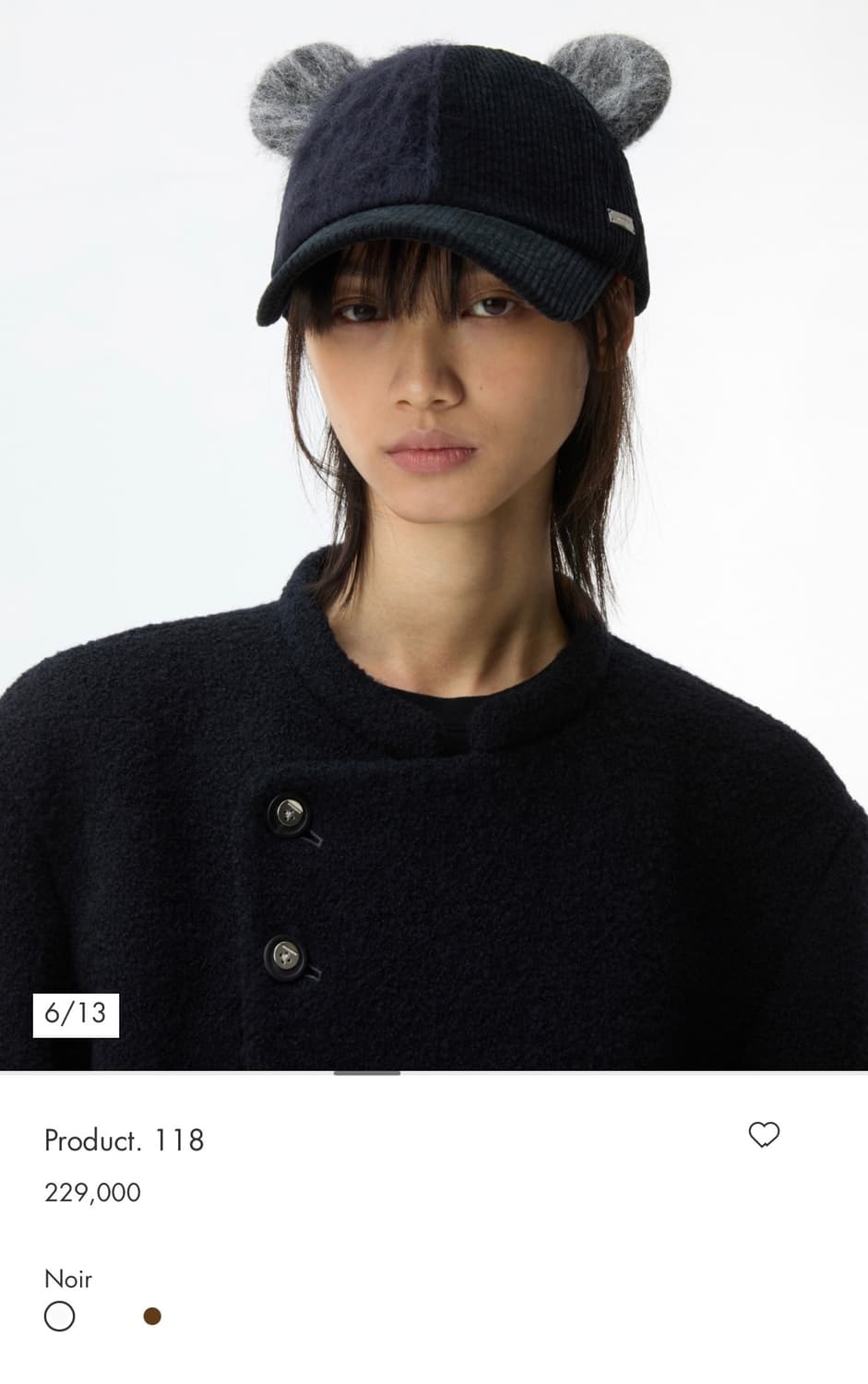 아더에러 24fw 곰돌이 모자 상품이미지3