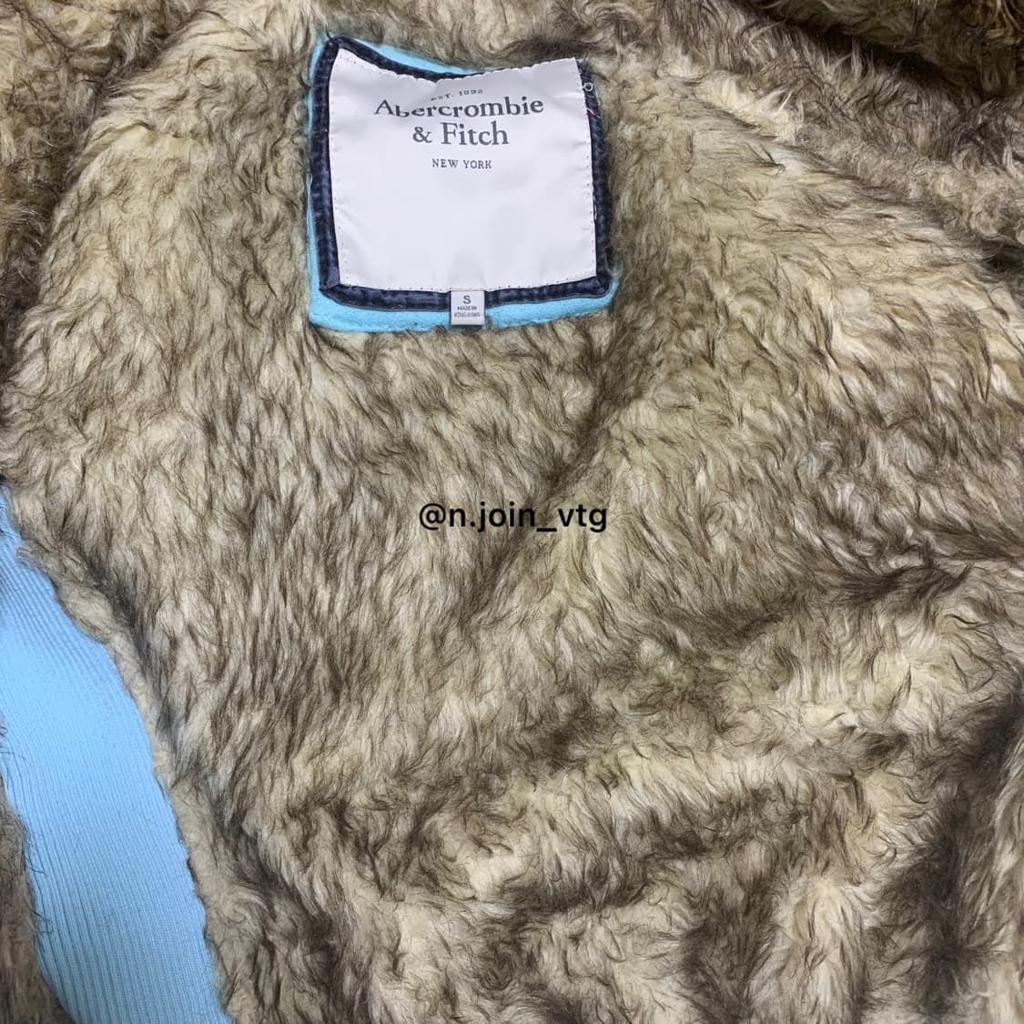 아베크롬비 연하늘 울프죠 후드집업 상품이미지4