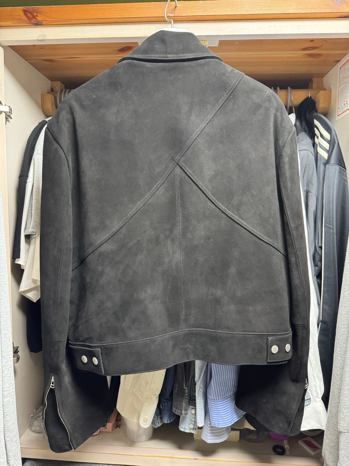 (2) 웨이비니스 써지 크롭 스웨이드 자켓 상품이미지3