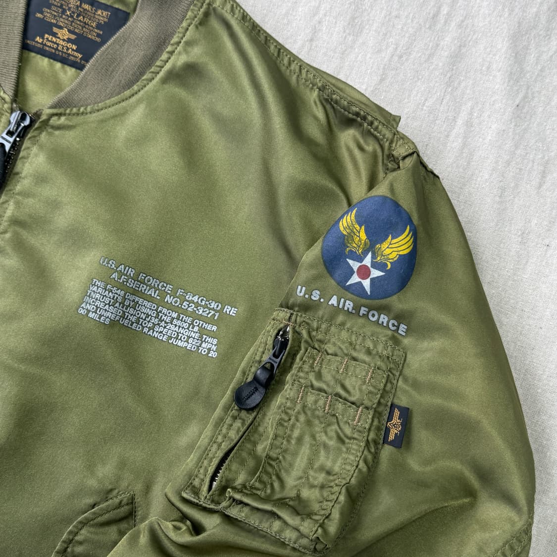 펜타곤 빈티지 us 밀리터리 항공점퍼 XL 상품이미지2