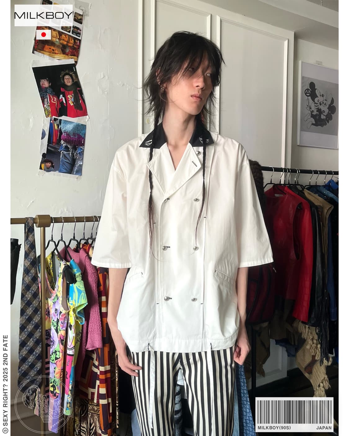 90s MILKBOY Double Button Marine Shirt 상품이미지1
